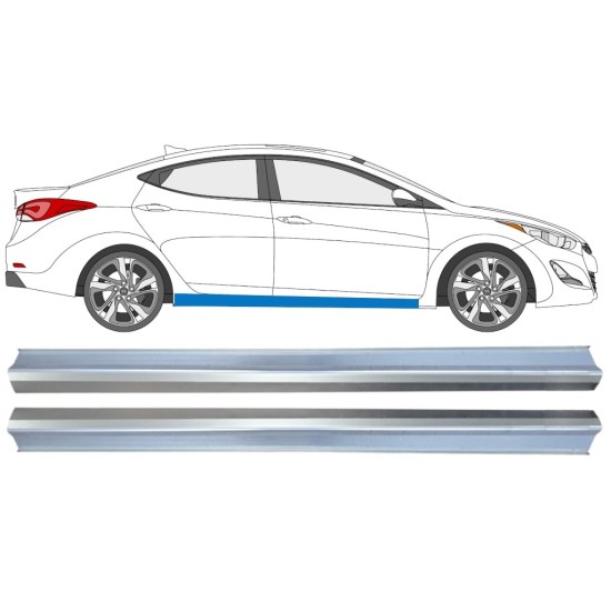 Prag za Hyundai Elantra 2010-2015 / Levo+Desno / Komplet 14936