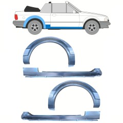 Reparaturni del praga in zadnjega blatnika za Ford Escort 1986-1990 / CABRIO / Komplet 12588