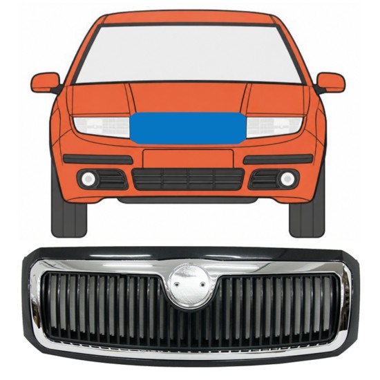 Rešetka za Skoda Fabia I 2004-2007 7522