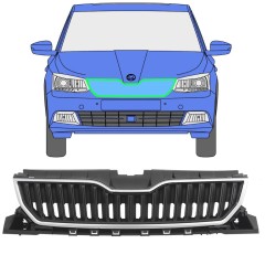 Rešetka za Skoda Fabia 2014-2018 / Komplet 7543