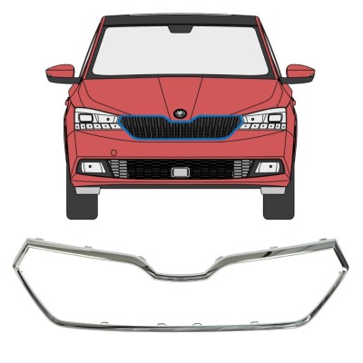 Okvir maske hladilnika za Skoda Fabia 2018-2021 16215