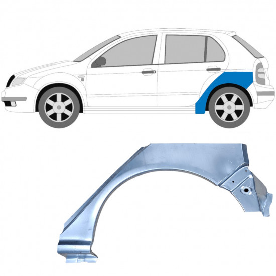 Bok delni za Skoda Fabia 1999-2007 / Leva 6995