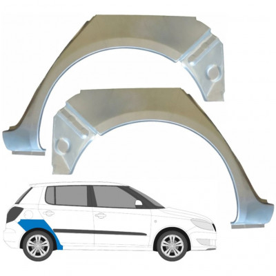 Bok delni za Skoda Fabia 2007-2015 / Levo+Desno / Komplet 9478