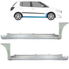 Popravni panel celotnega praga in sprednjega blatnika za Skoda Fabia II 2007-2015 / Komplet 11172