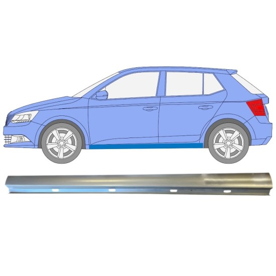 Popravni panel spodnjega praga za Skoda Fabia 2014- / Leva 14816