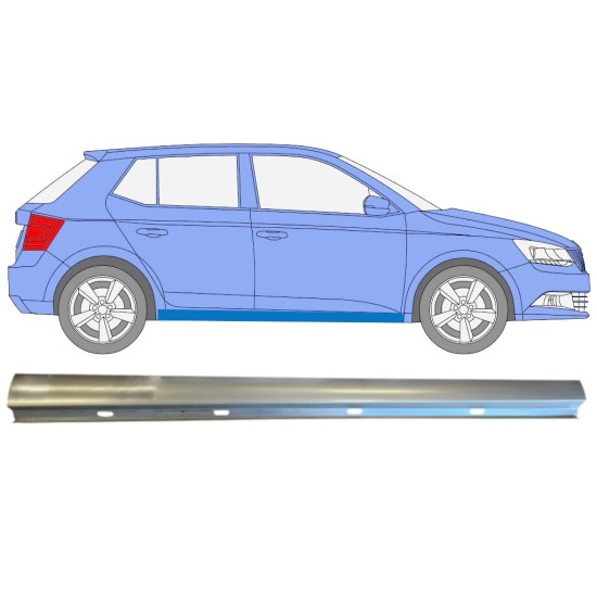 Popravni panel spodnjega praga za Skoda Fabia 2014- / Desna 14815