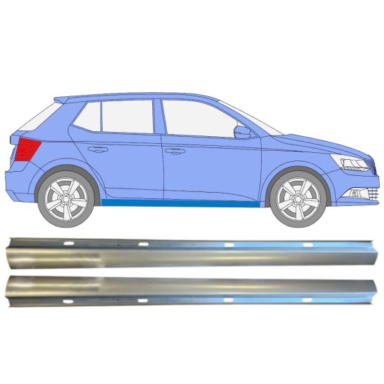 Popravni panel spodnjega praga za Skoda Fabia 2014- / Levo+Desno / Komplet 14817