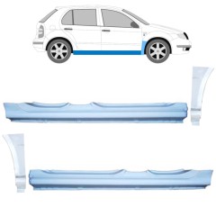 Popravni panel celotnega praga in sprednjega blatnika za Skoda Fabia I 1999-2007 / Komplet 11169