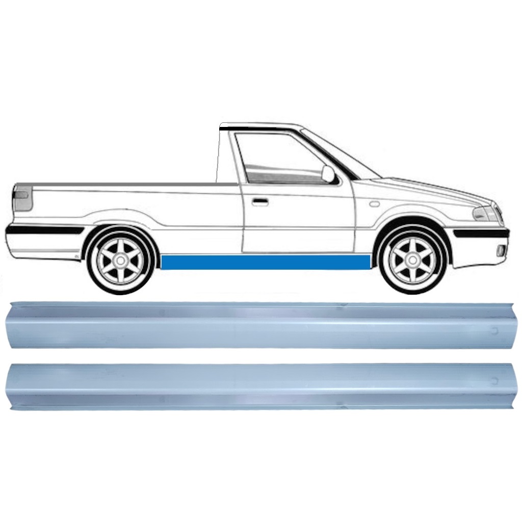 Prag Za Skoda Felicia 1994-2001 / Levo = Desno (Simetrično) / Pickup / Komplet 12608