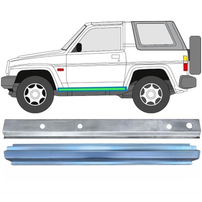 Popravni panel notranjega in zunanjega praga za Daihatsu Feroza Rocky Fourtrak 1984-1993 / Leva / Komplet 17014