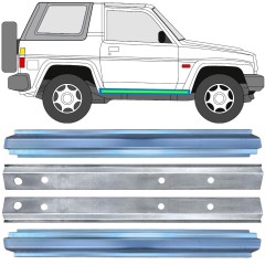 Popravni panel notranjega in zunanjega praga za Daihatsu Feroza Rocky Fourtrak 1984-1993 / Levo+Desno / Komplet 17015