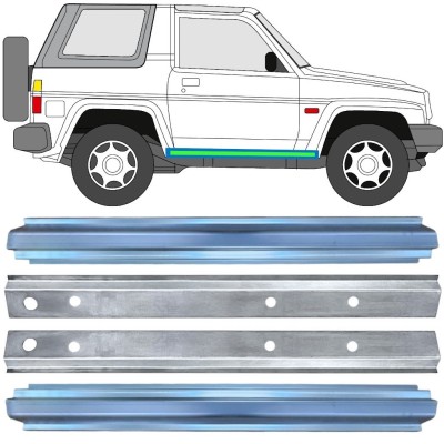 Popravni panel notranjega in zunanjega praga za Daihatsu Feroza Rocky Fourtrak 1984-1993 / Levo+Desno / Komplet 17015