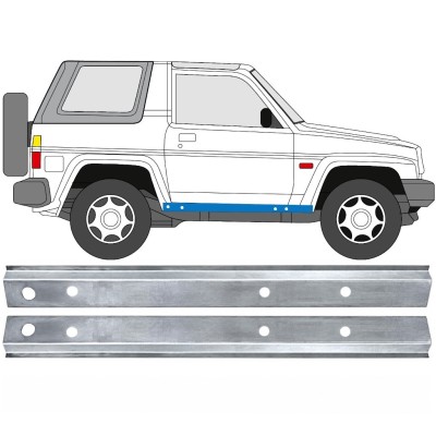 Notranji popravni panel praga za Daihatsu Feroza Rocky Fourtrak 1984-1993 / Levo+Desno / Komplet 17012