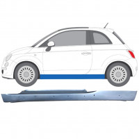 Popravni panel praga z luknjami za Fiat 500 2007-2018 / Leva 12680