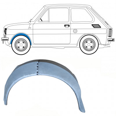 Notranji popravni panel sprednjega blatnika za Fiat 126p 1972-1978 / Leva 10216