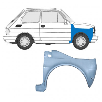 Sprednji blatnik za Fiat 126p 1985-1994 / Desna 7575