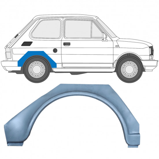 Bok delni za Fiat 126p 1972-2000 / Desna 8871