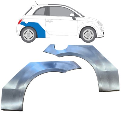 Bok delni za Fiat 500 2007-2018 / Levo+Desno / Komplet 16073