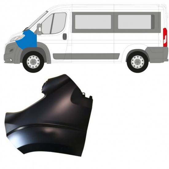 Sprednji blatnik za Fiat Ducato 2014- / Leva 7425