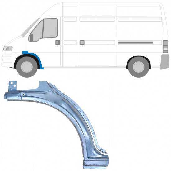 Popravni panel sprednjega blatnika za Fiat Ducato Boxer Relay 1994-2006 / Leva 5566