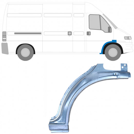 Popravni panel sprednjega blatnika za Fiat Ducato Boxer Relay 1994-2006 / Desna 5565