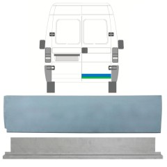 Notranji in zunanji popravni panel zadnjih vrat za Peugeot Boxer 1994-2006 / Desna / Komplet 14042