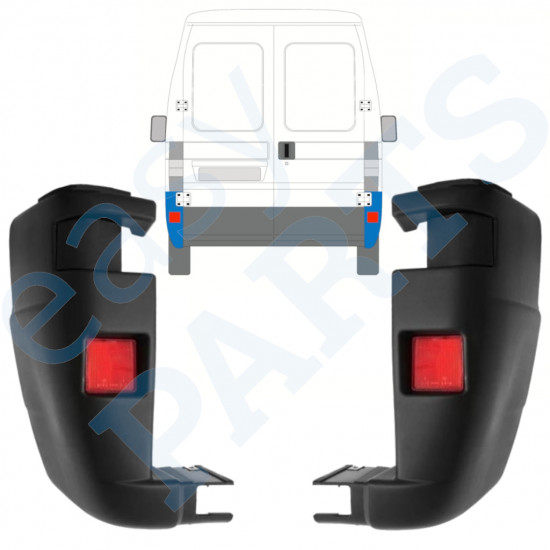 Vogal zadnjega odbijača za Fiat Ducato 2002-2006 / Levo+Desno / Komplet 9816