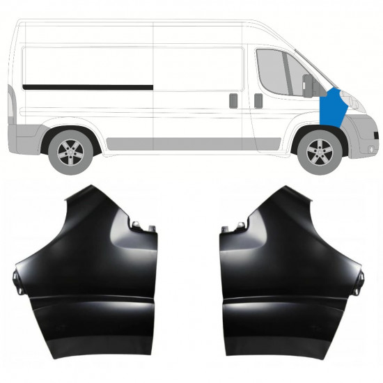 Sprednji blatnik za Fiat Ducato 2006-2014 / Levo+Desno / Komplet 10045