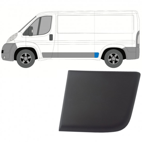 Zadnja stranska obloga za Fiat Ducato 2006- / Leva 9020