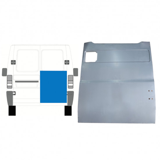 Popravni panel visokih zadnjih vrat za Fiat Ducato Boxer Relay Jumper 1994-2006 / Desna 7759