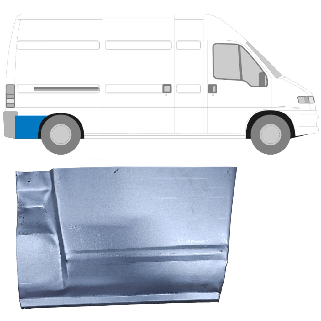 Popravni Panel Zadnjega Dela Zadnjega Blatnika Za Fiat Ducato 1994-2006 / Desna 6483