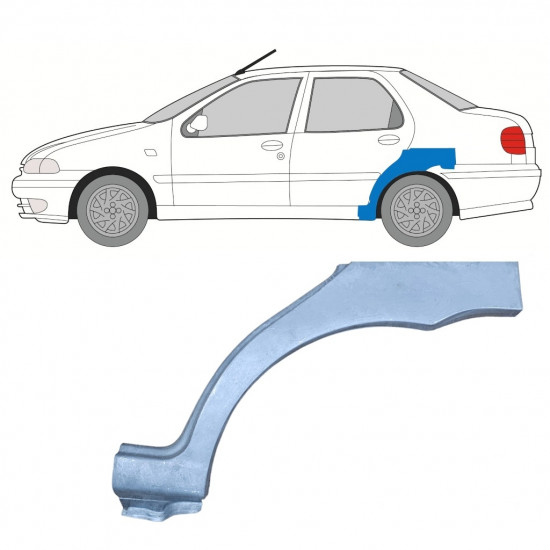 Bok delni za Fiat Siena 1997-2001 / Leva 8131