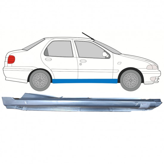 Prag za Fiat Siena 1997-2001 / Desna 8128