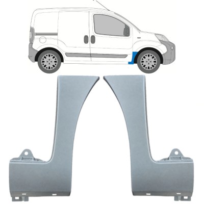Popravni panel prednjega blatnika za Fiat Fiorino 2007- / Levo+Desno / Komplet 16941