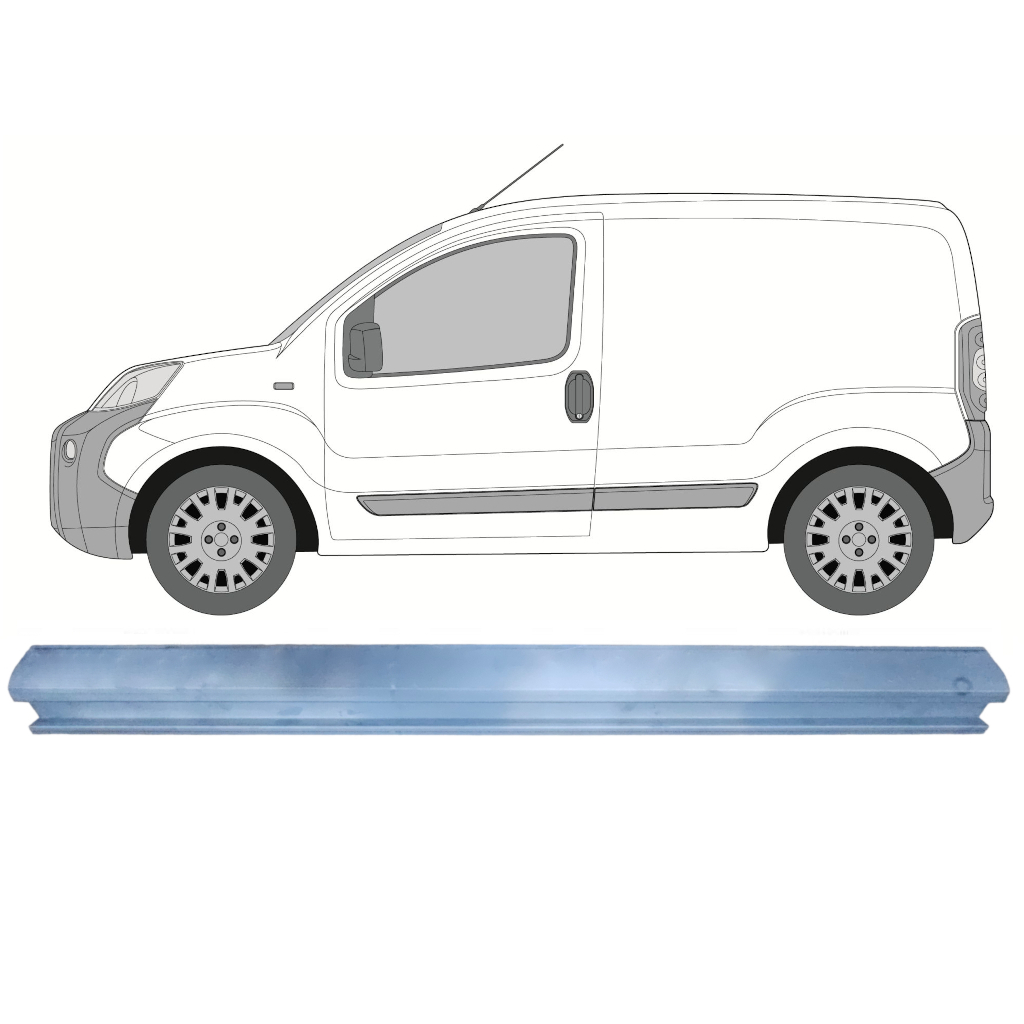 Prag Za Fiat Fiorino 2007- / Leva 7825