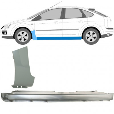 Popravni panel celotnega praga in sprednjega blatnika za Ford Focus 2004-2011 / Leva / Komplet 8736