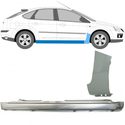 Popravni panel celotnega praga in sprednjega blatnika za Ford Focus 2004-2011 / Desna / Komplet 8735