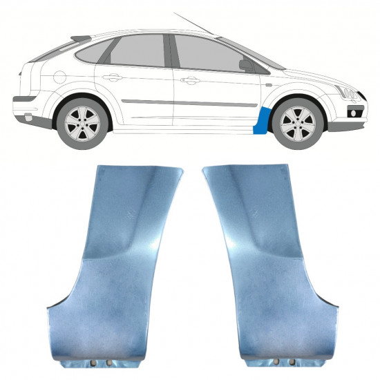 Popravni panel prednjega blatnika za Ford Focus 2004-2011 / Levo+Desno / Komplet 9857