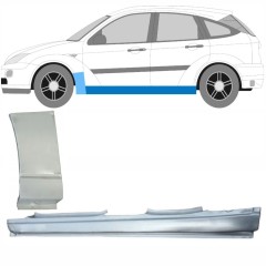 Popravni panel celotnega praga in sprednjega blatnika za Ford Focus 1998-2004 / Leva / Komplet 8734