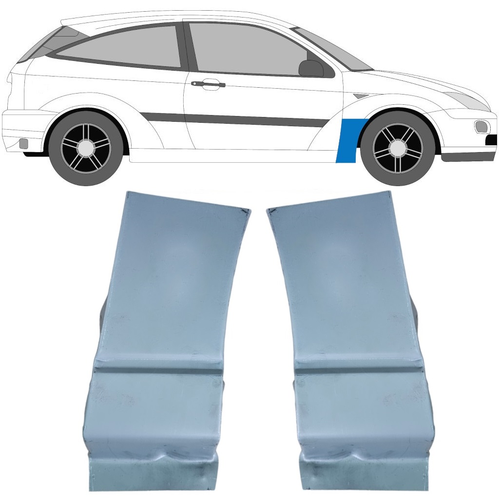 Popravni Panel Prednjega Blatnika Za Ford Focus 1998-2004 / Levo+Desno / Komplet 9615