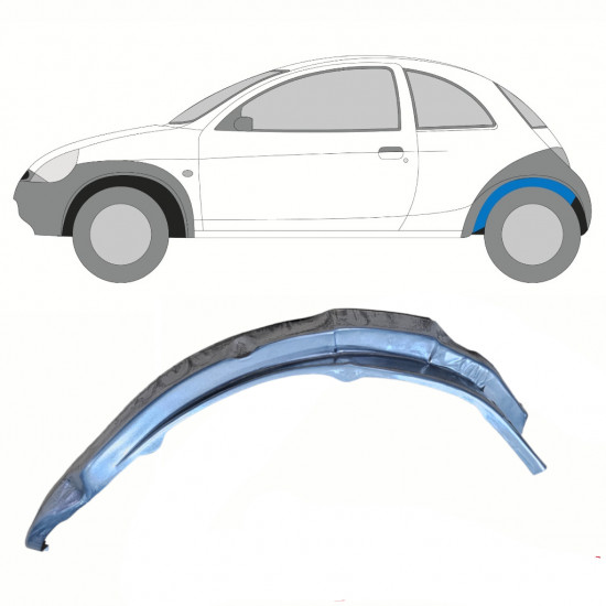 Notranji popravni panel zadnjega blatnika za Ford KA 1996-2008 / Leva 10773