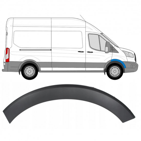 Sprednji blatnik zaščita za Ford Transit 2014- / Desna 8235