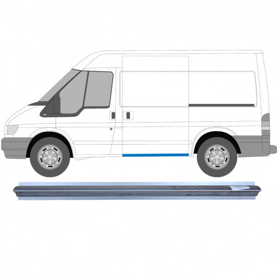 Popravni panel praga drsnih vrat za Ford Transit 2000-2013 / SWB / Levo = Desno (simetrično) 5325