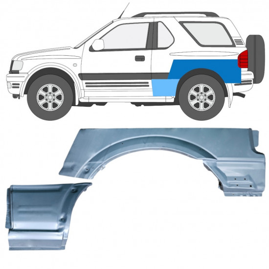 Bok delni za Opel Frontera B 1999-2002 / Leva / Komplet 12838