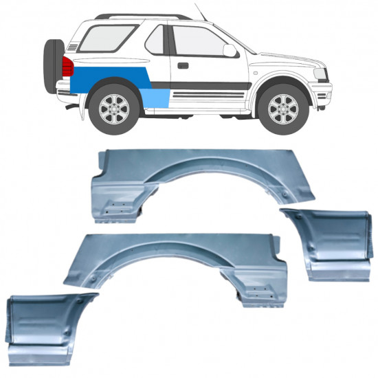 Set popravnih panelov za Opel Frontera B 1999-2002 / Leva / Desna / Levo+Desno / 12839