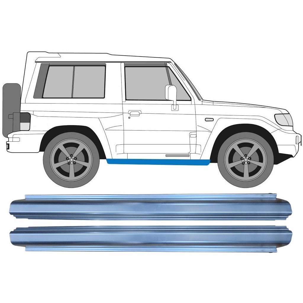 Prag Za Hyundai Galloper 1991-2003 / Komplet 11366