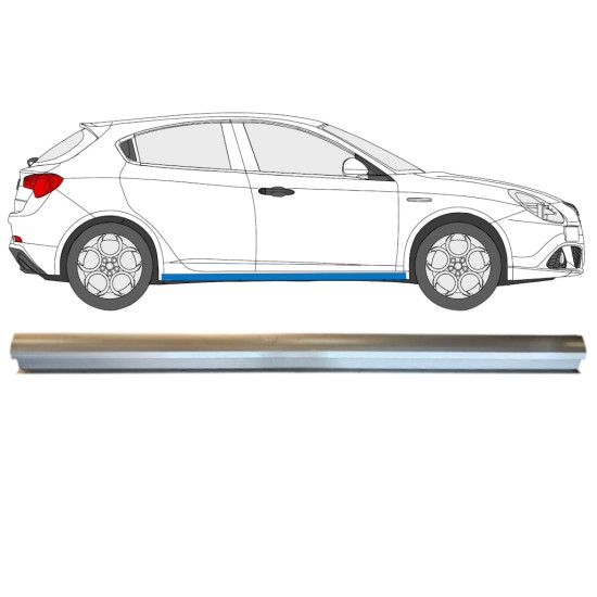 Popravni panel spodnjega praga za Alfa Romeo Giulietta 2010-2020 / Desna 15002 Popravni panel spodnjega praga za Alfa Romeo Giulietta 2010-2020 / Desna 15002