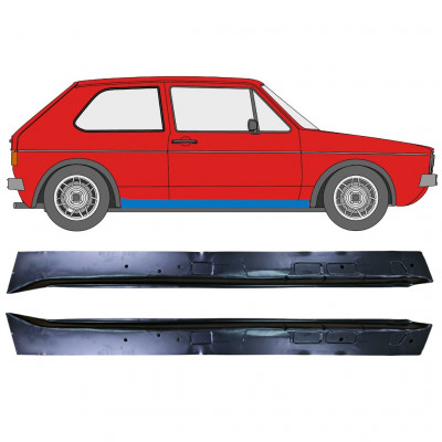 Notranji popravni panel praga za VW Golf 1 1974- / Levo+Desno / Komplet 10909