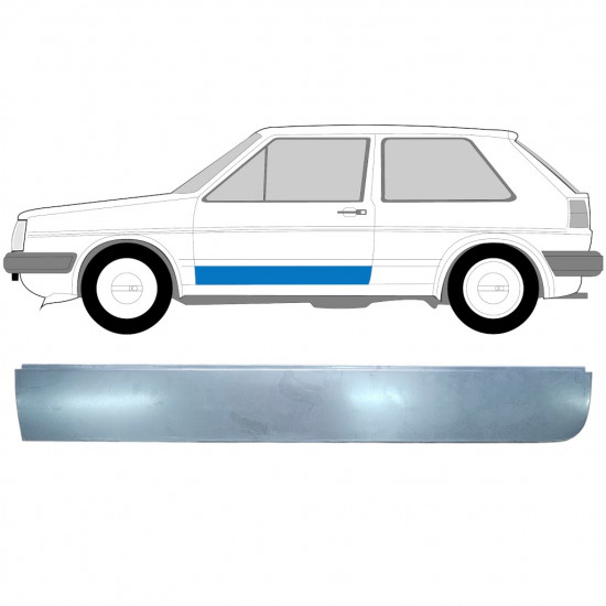 Popravni panel sprednjih vrat za VW Golf 2 1982- / Leva 7839