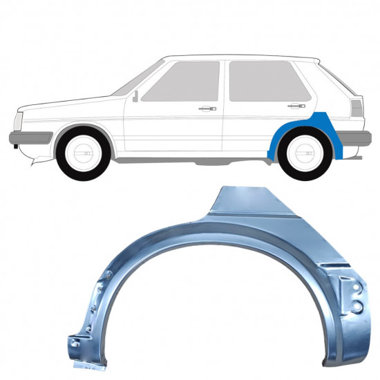 Bok delni za VW Golf 2 1982- / Leva 7247